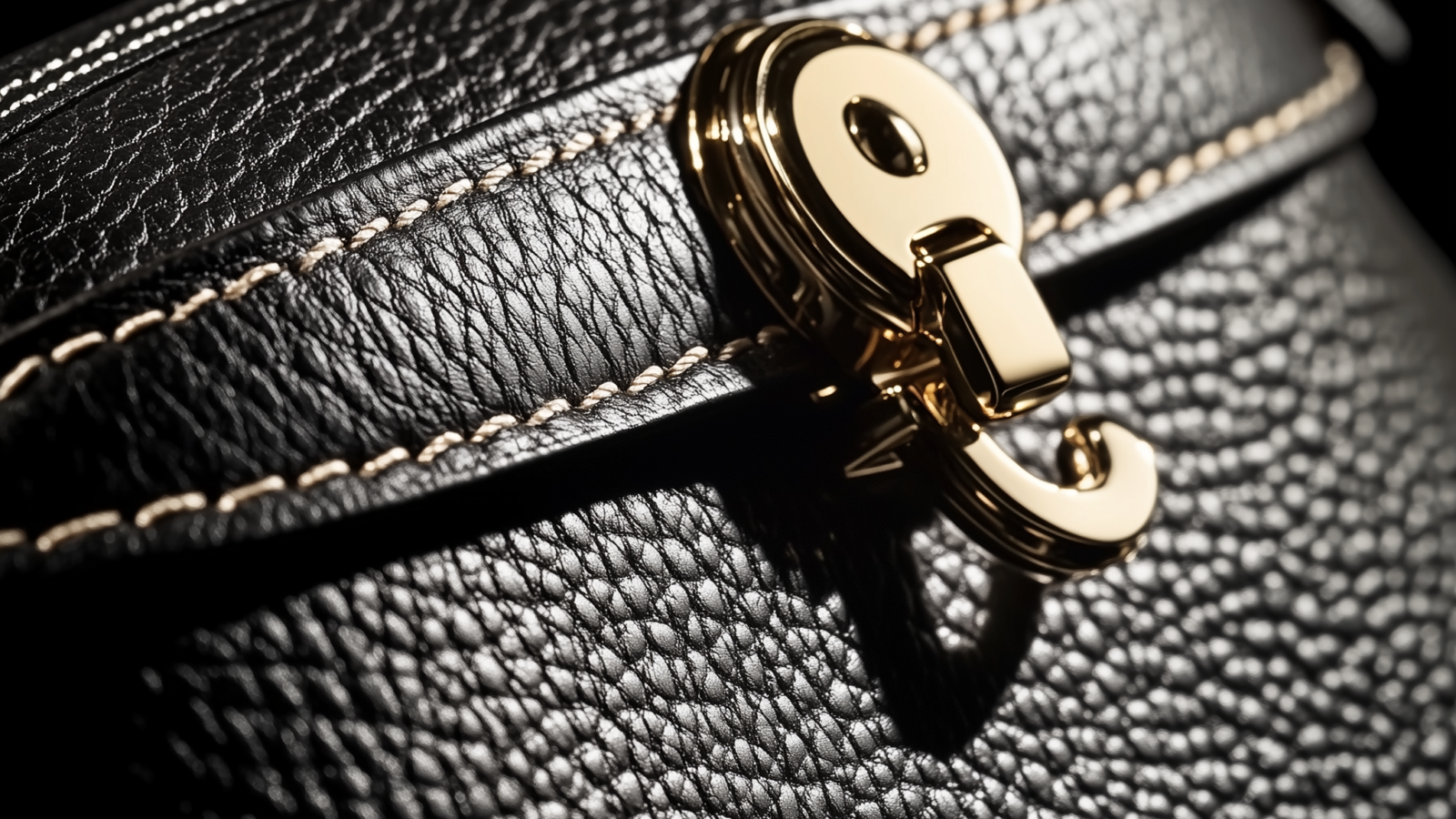 Gold and silver handbag hardware side by side — clasp, zipper pull, and D-ring showing finish and weight difference